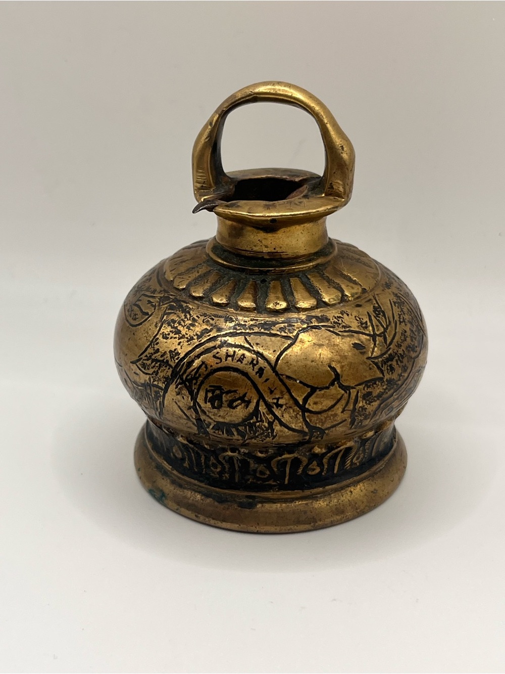 Antique Solid Brass Temple Bell
